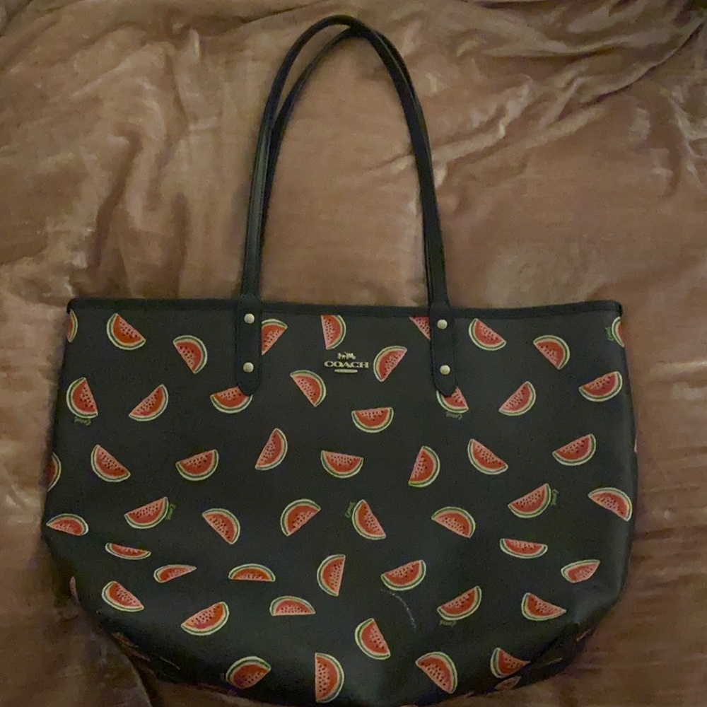 Coach watermelon tote (carried 2x)